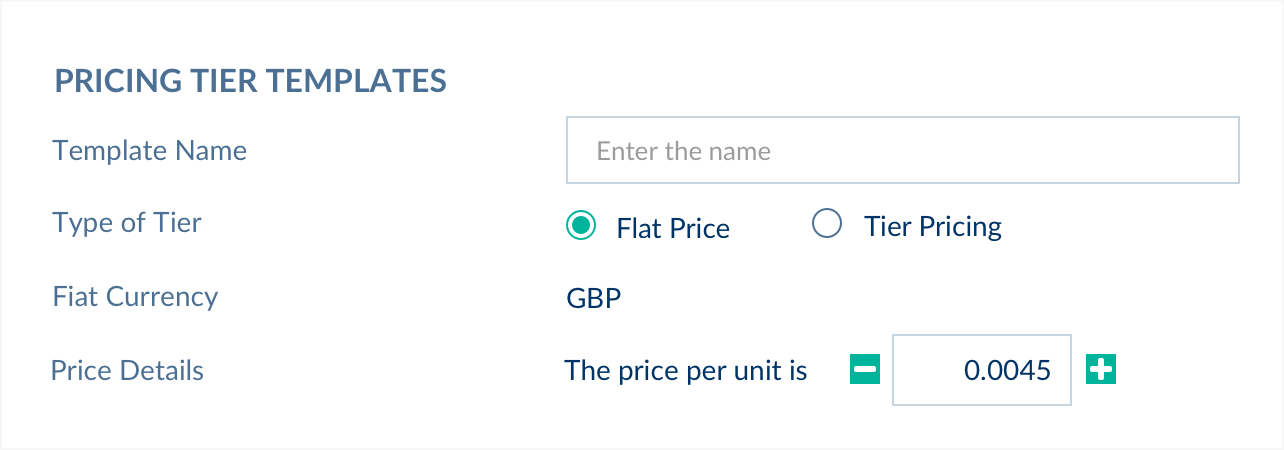 Pricing Tiers